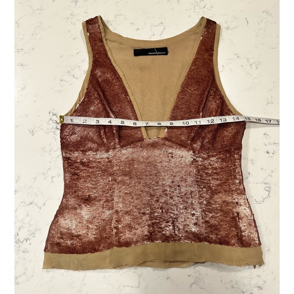 Amanda Wakeley Sleeveless Embellished Sequin Top - Size 8 - Picture 14 of 14